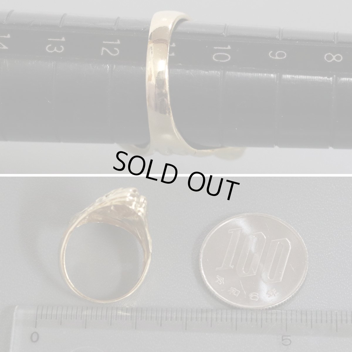 画像8: K18リング 5.9g #11 女性モチーフ (8)