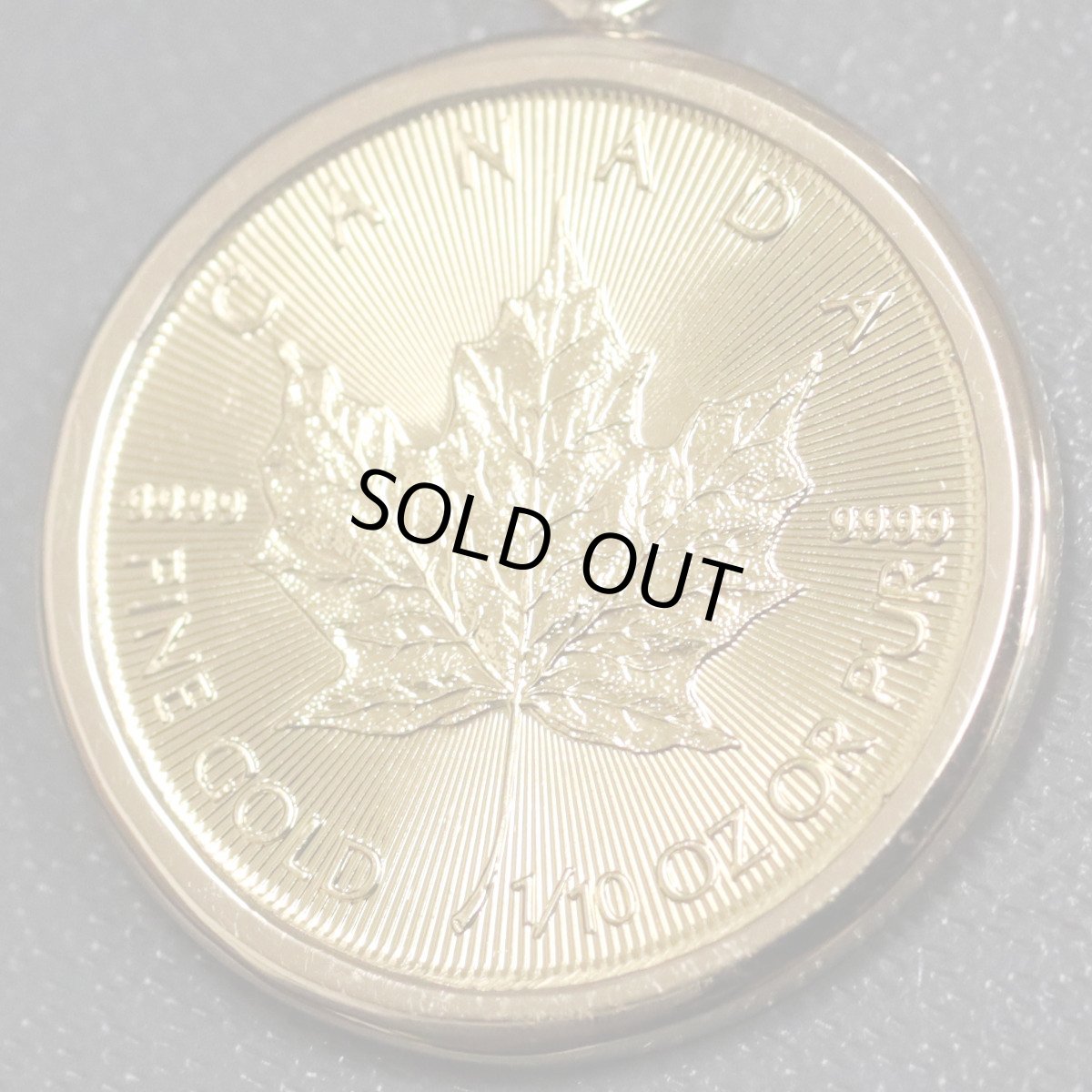 画像4: K24/K18メイプルリーフコインペンダントトップ 1/10オンス 3.7g (4)