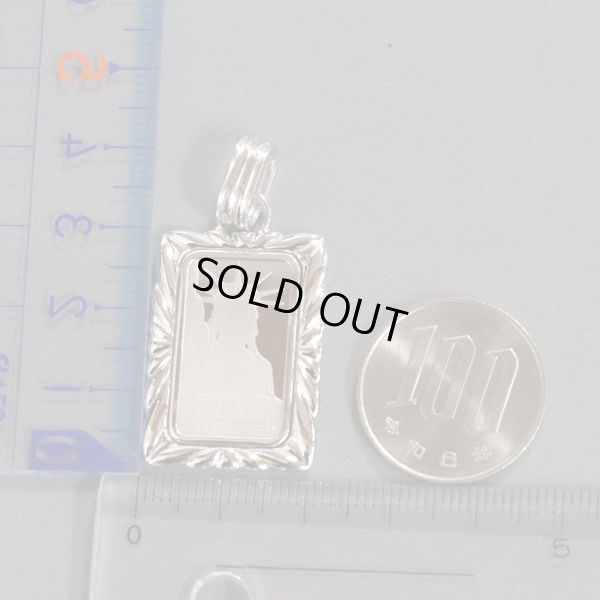 画像9: Pt999.5/Pt900ペンダントトップ インゴット5g 総計9.1g (9)