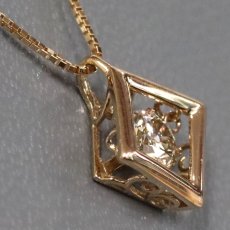 画像3: K18PGブラウンダイヤモンドペンダント D0.40 2.7g (3)