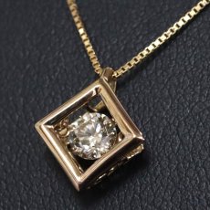 画像7: K18PGブラウンダイヤモンドペンダント D0.40 2.7g (7)