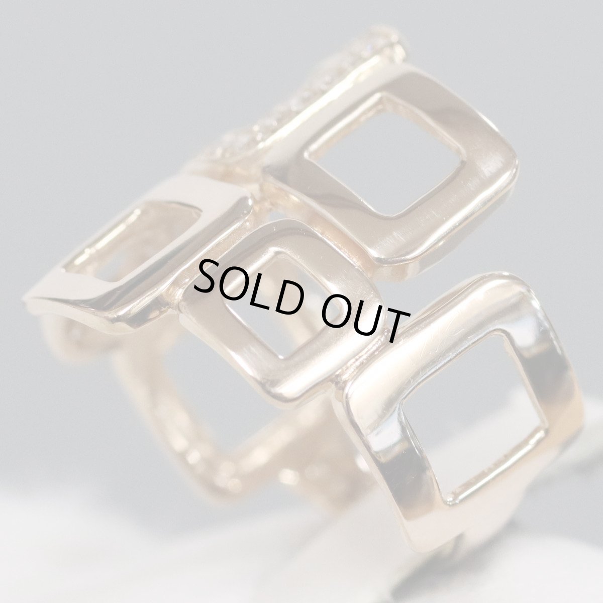 画像4: K18PGダイヤモンドリング D0.32 4.5g #11 幅広デザイン (4)