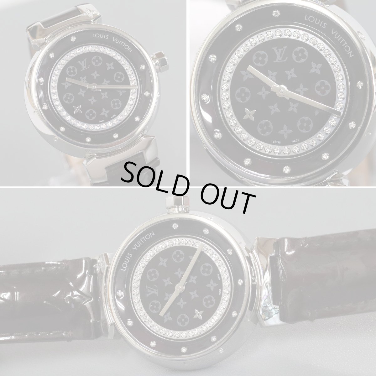 画像2: ルイヴィトン タンブール ディスク アマラント ディアモンMM(Q1319) (2)