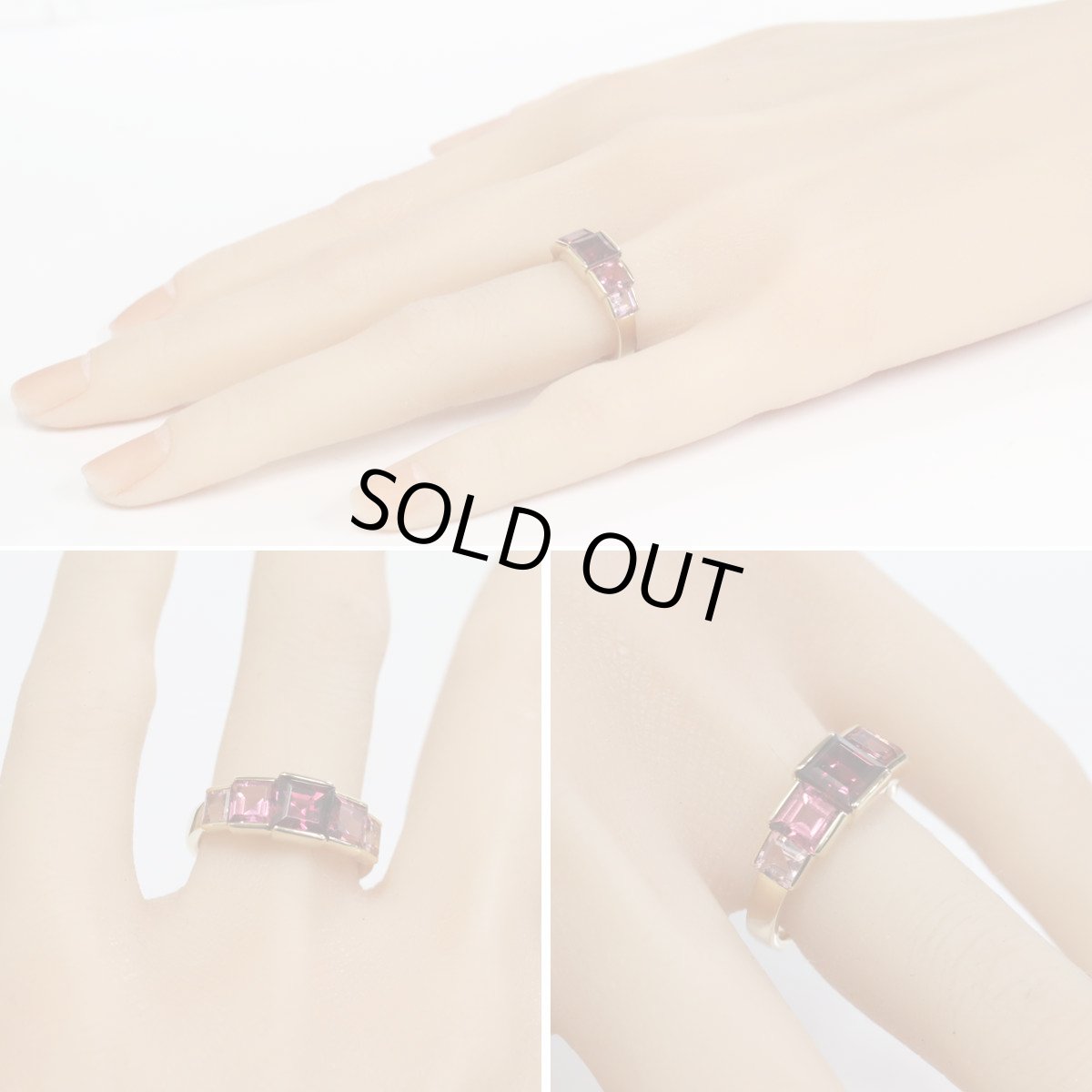 画像10: ポーラ 750ガーネットトルマリンリング G1.20 T1.80 5.5g #13 (10)