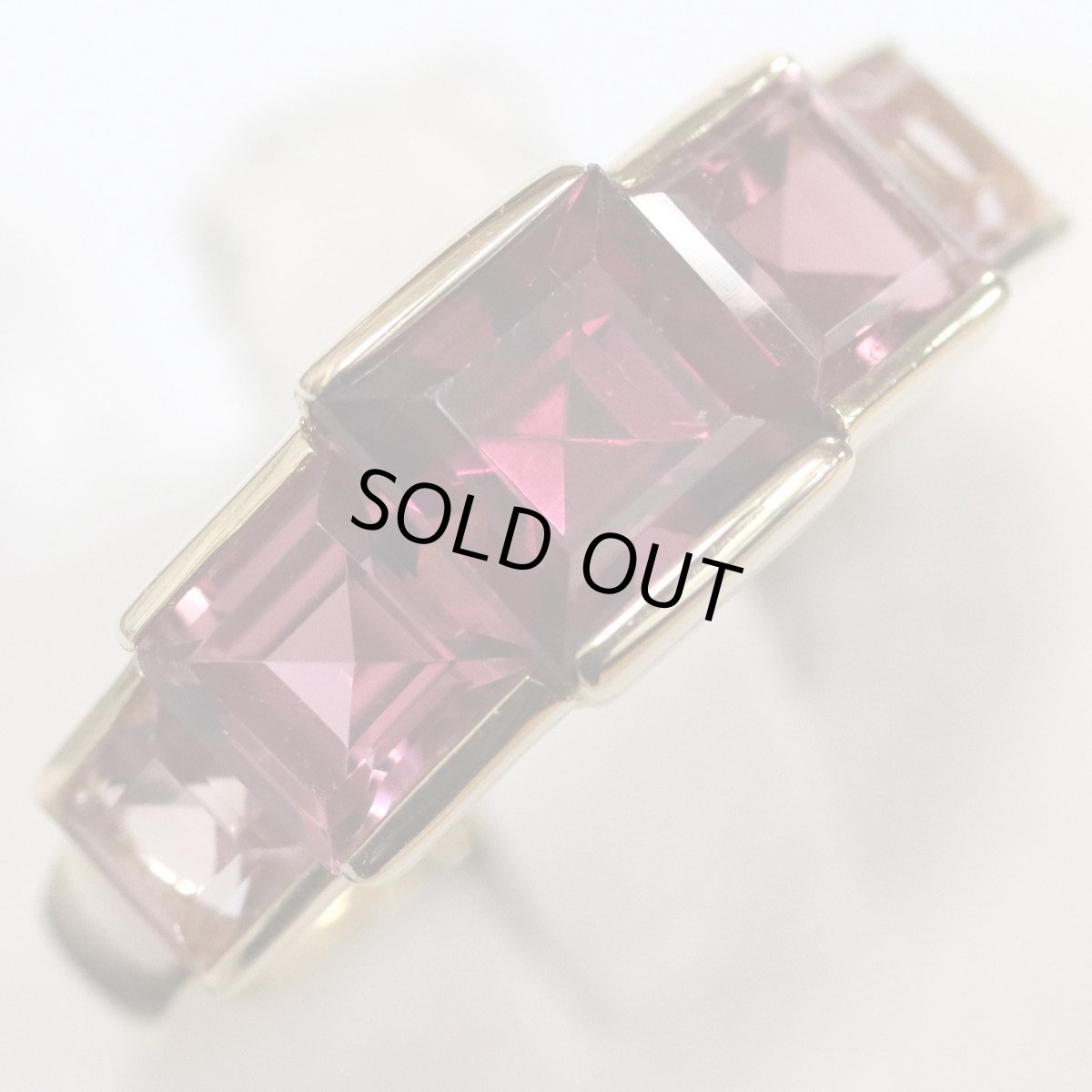 画像3: ポーラ 750ガーネットトルマリンリング G1.20 T1.80 5.5g #13 (3)