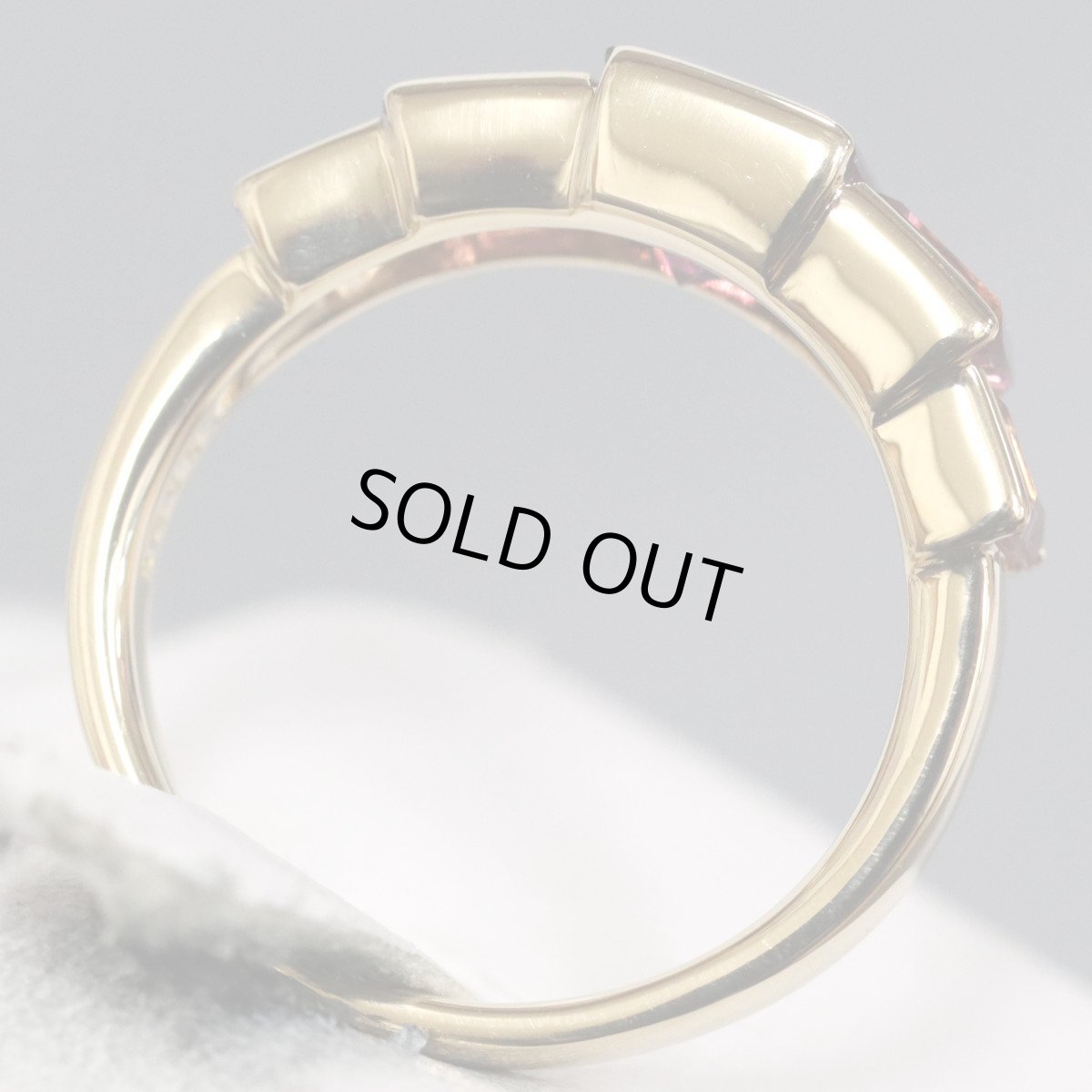 画像5: ポーラ 750ガーネットトルマリンリング G1.20 T1.80 5.5g #13 (5)