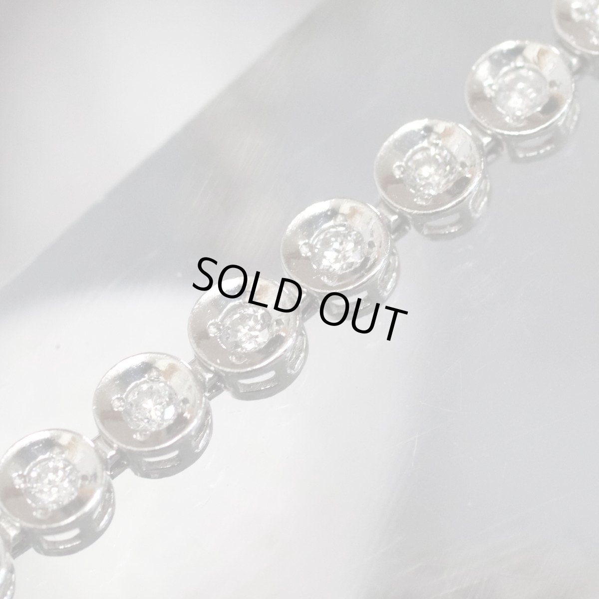 画像3: Pt850ダイヤモンドテニスブレスレット D1.00 8.8g (3)