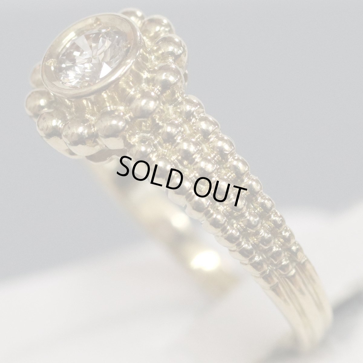 画像2: K18ダイヤモンドリング D0.21 2.7g #13 (2)