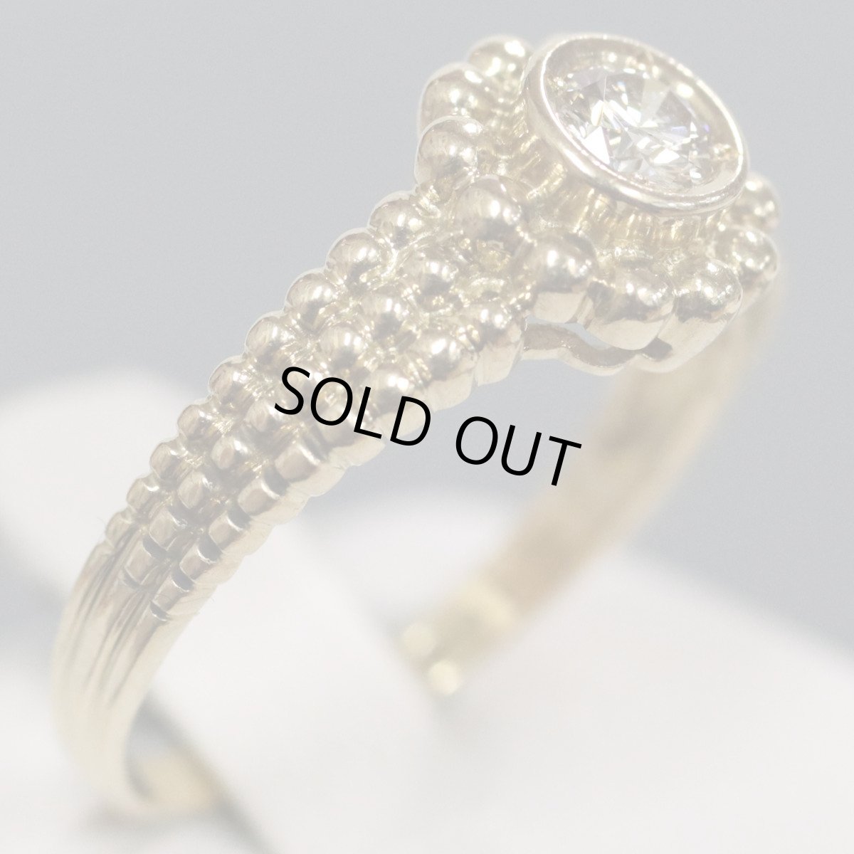 画像3: K18ダイヤモンドリング D0.21 2.7g #13 (3)