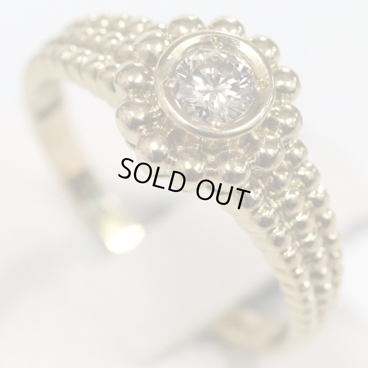 画像4: K18ダイヤモンドリング D0.21 2.7g #13 (4)