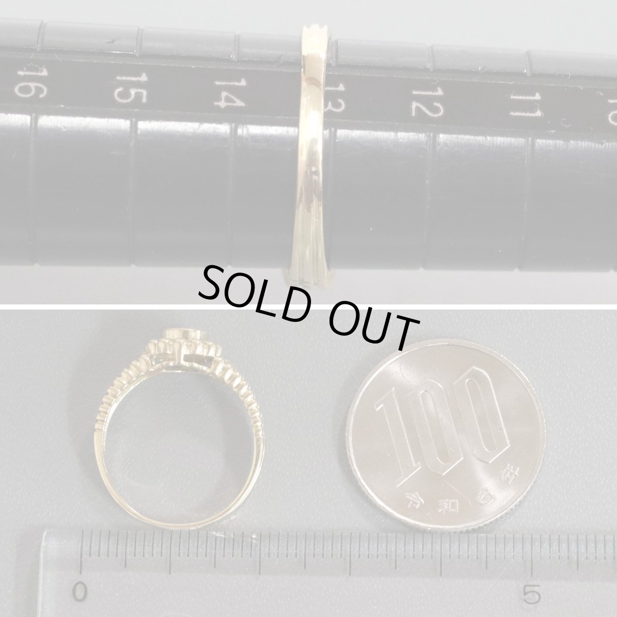 画像8: K18ダイヤモンドリング D0.21 2.7g #13 (8)