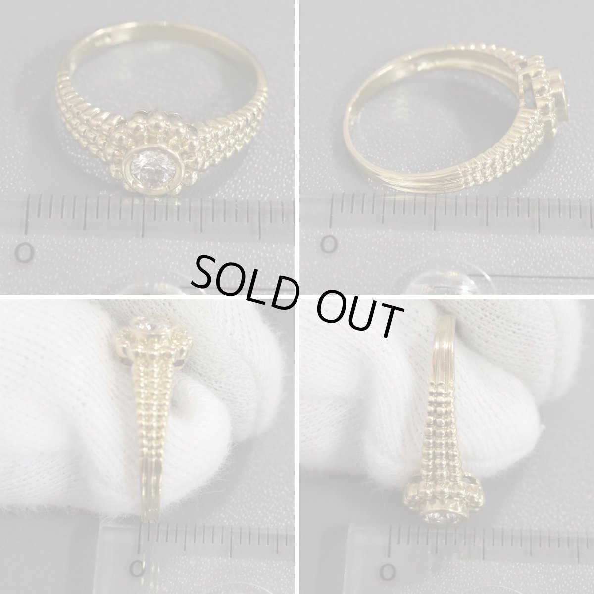 画像9: K18ダイヤモンドリング D0.21 2.7g #13 (9)