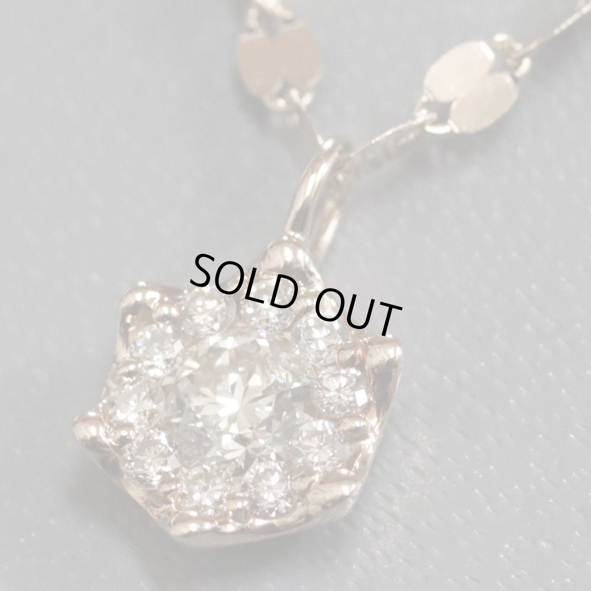 画像2: K18PGダイヤモンドペンダント D0.31 3.4g (2)