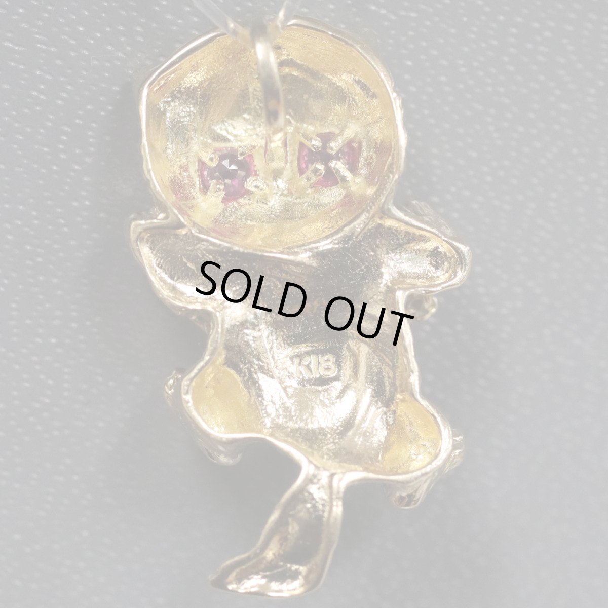 画像6: K18ルビーペンダントトップ 3.8g ネコモチーフ (6)