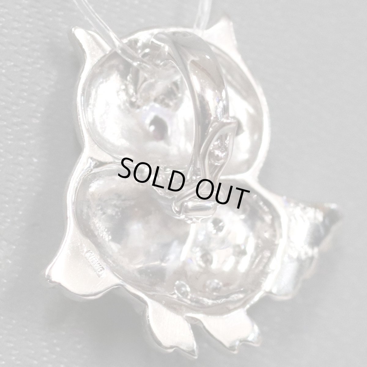 画像4: K18WGルビーダイヤモンドペンダントトップ R0.10 D0.04 3.9g ソーティング (4)