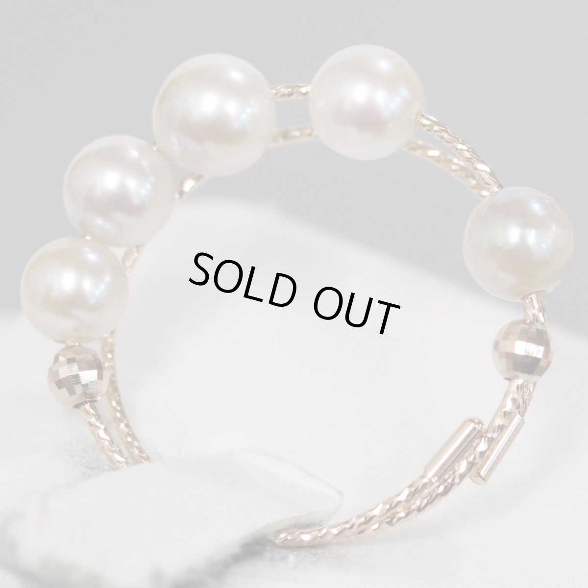 画像4: K18パールリング 1.1g #6〜16 可変式 (4)