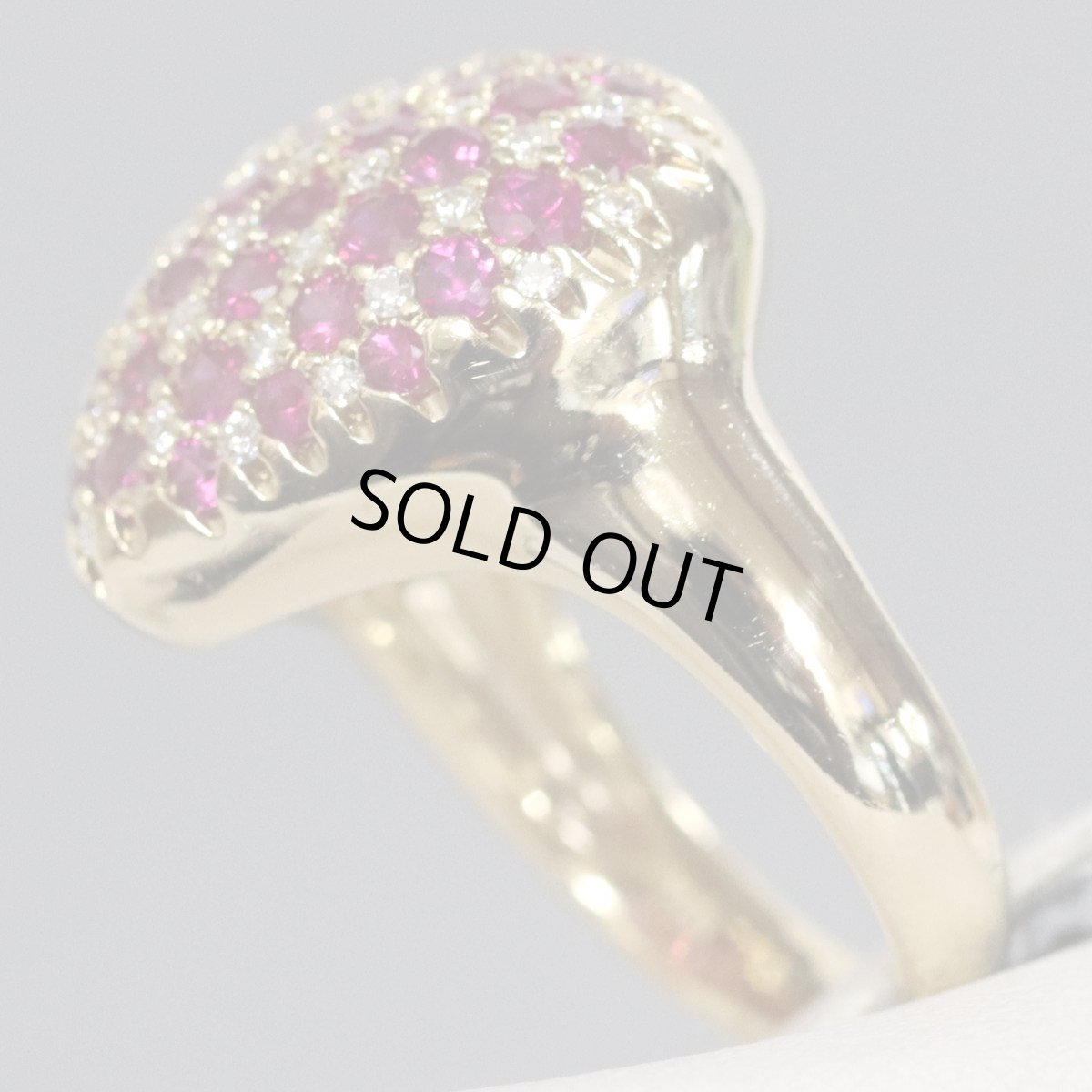 画像3: K18ルビーダイヤモンドリング R2.53 D0.33 12.0g #12 (3)