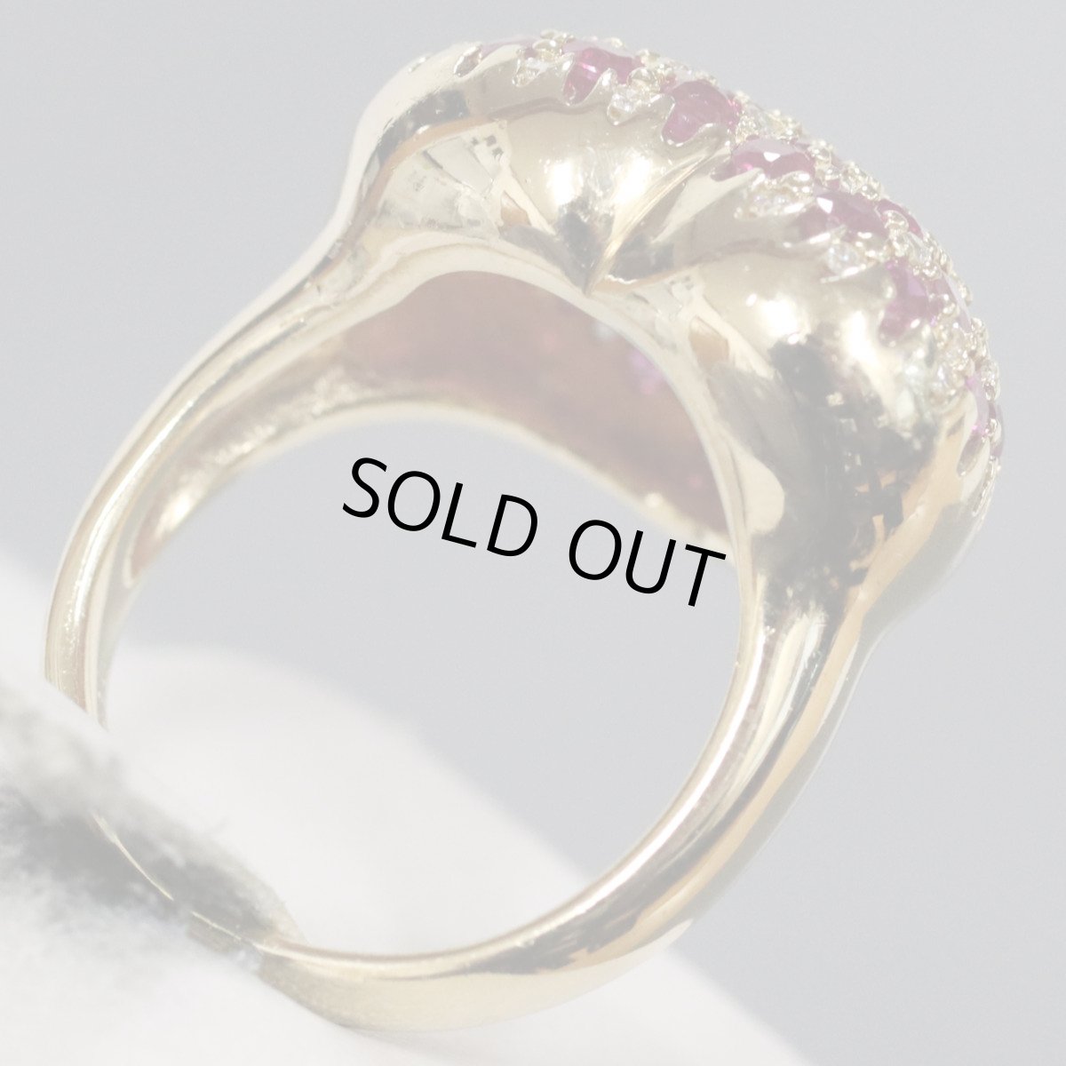 画像5: K18ルビーダイヤモンドリング R2.53 D0.33 12.0g #12 (5)