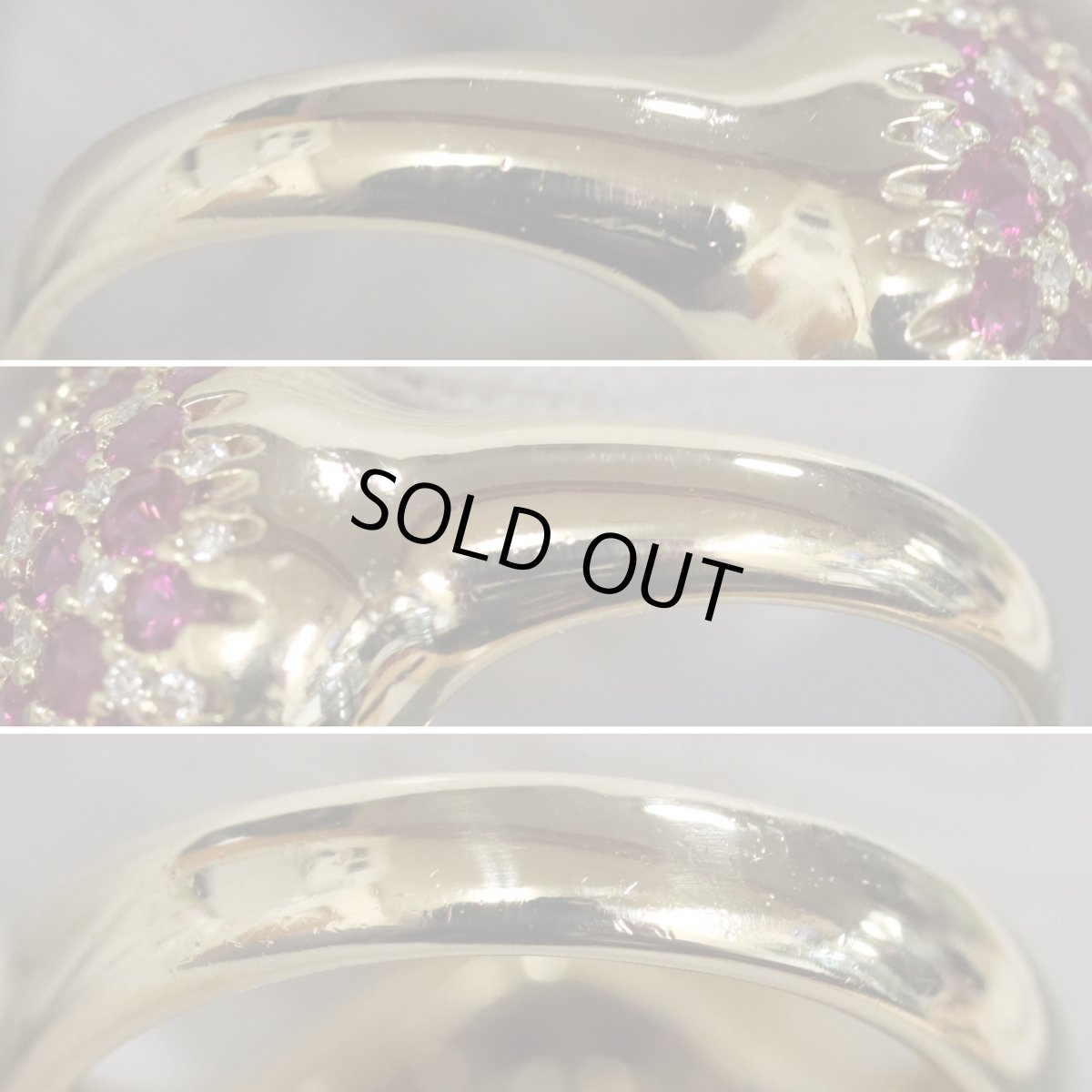 画像6: K18ルビーダイヤモンドリング R2.53 D0.33 12.0g #12 (6)