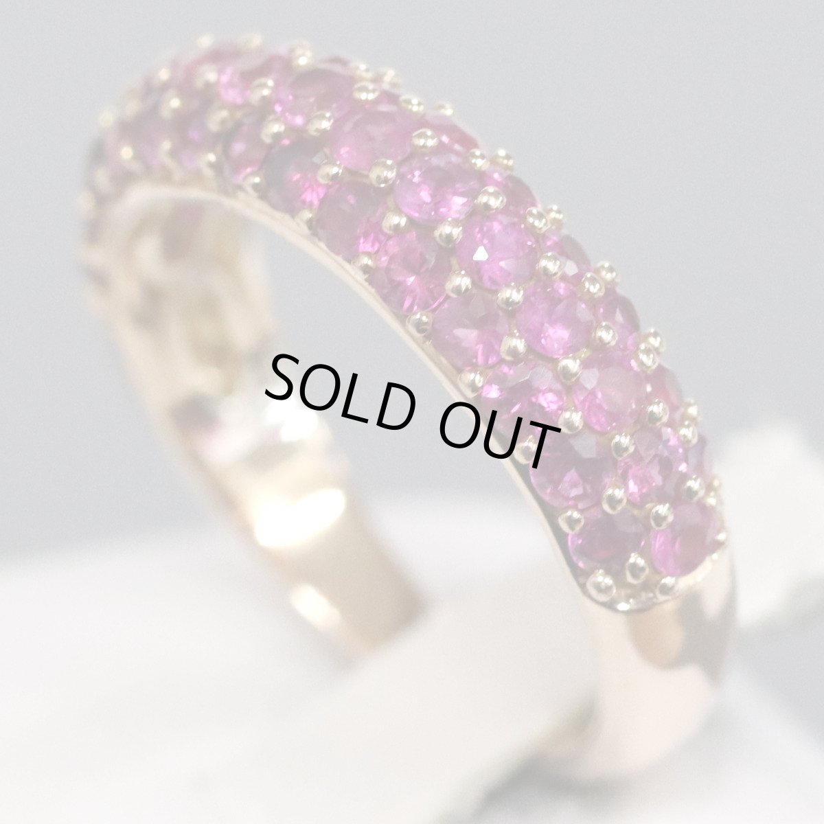 画像2: K18ルビーリング R1.35 4.0g #11 (2)