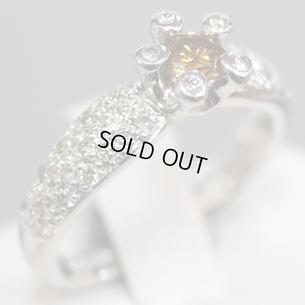 画像1: Pt900ダイヤモンドリング D0.25 D0.05 0.30 6.2g #11 (1)