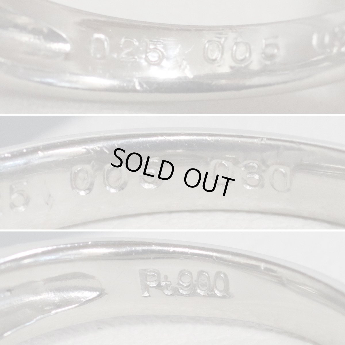 画像6: Pt900ダイヤモンドリング D0.25 D0.05 0.30 6.2g #11 (6)