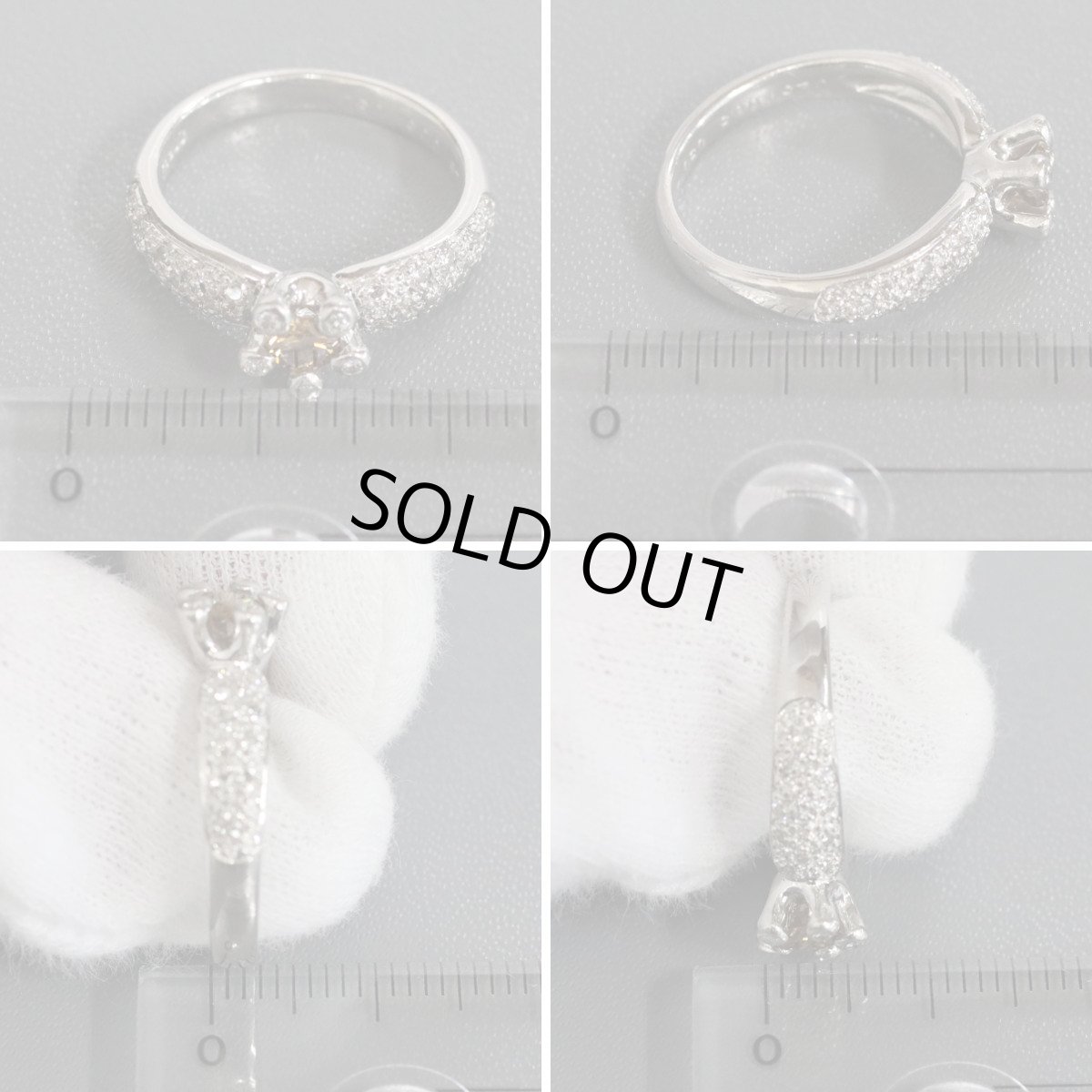 画像8: Pt900ダイヤモンドリング D0.25 D0.05 0.30 6.2g #11 (8)