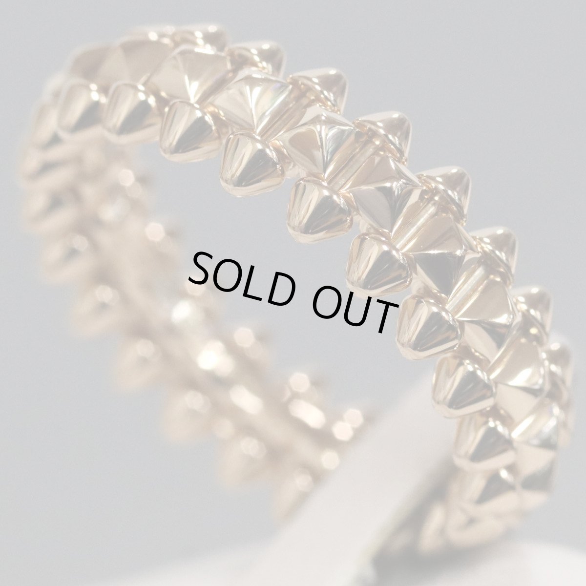 画像2: 750(PG)リング クラッシュドゥカルティエ SM 9.1g #15.5(#56)保証書 (2)