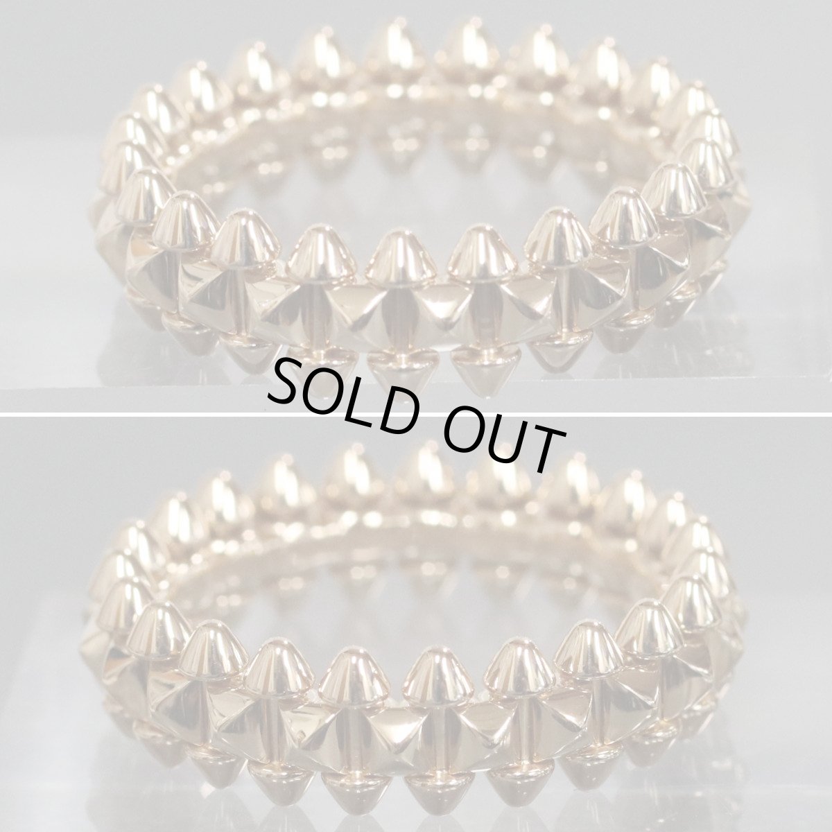 画像3: 750(PG)リング クラッシュドゥカルティエ SM 9.1g #15.5(#56)保証書 (3)