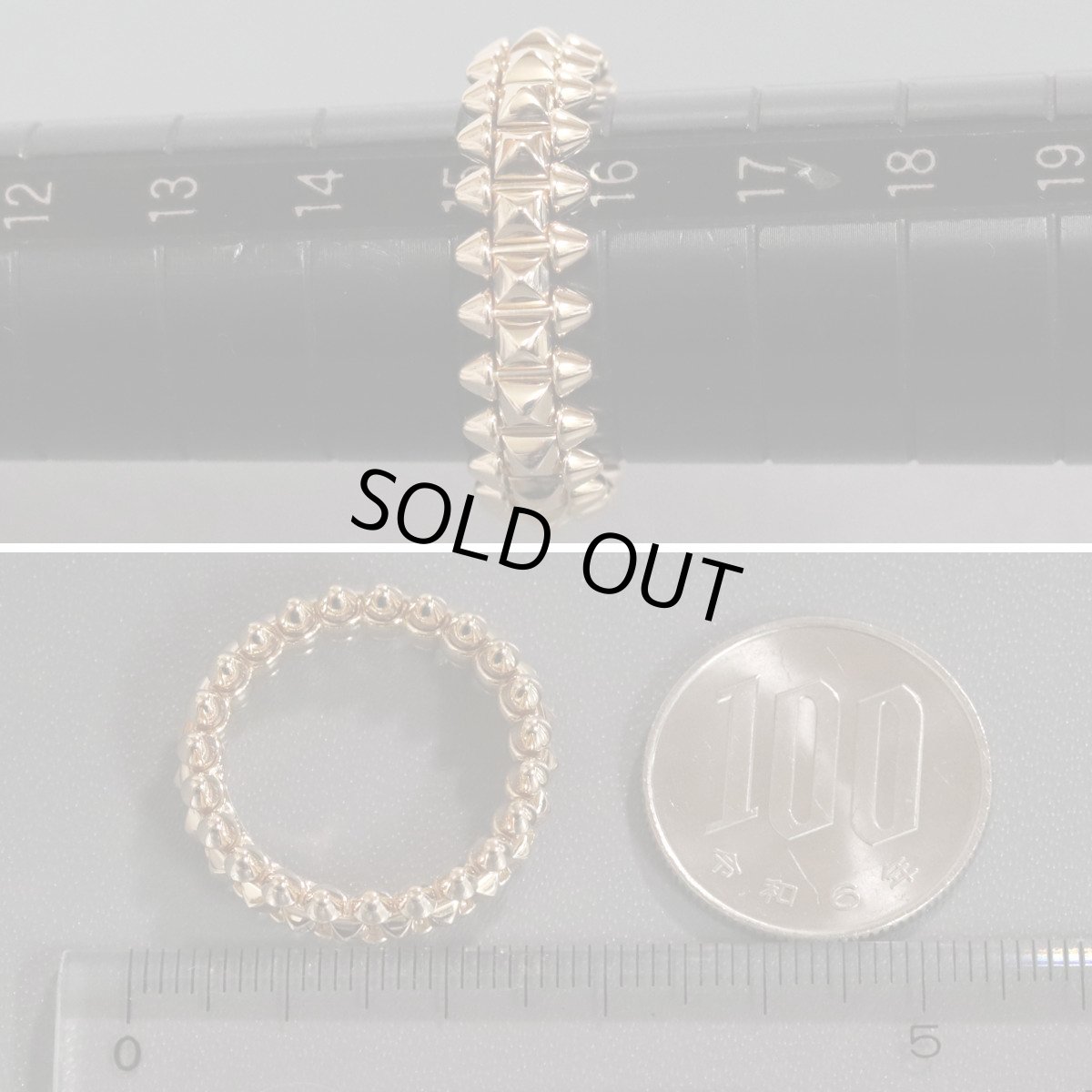 画像7: 750(PG)リング クラッシュドゥカルティエ SM 9.1g #15.5(#56)保証書 (7)