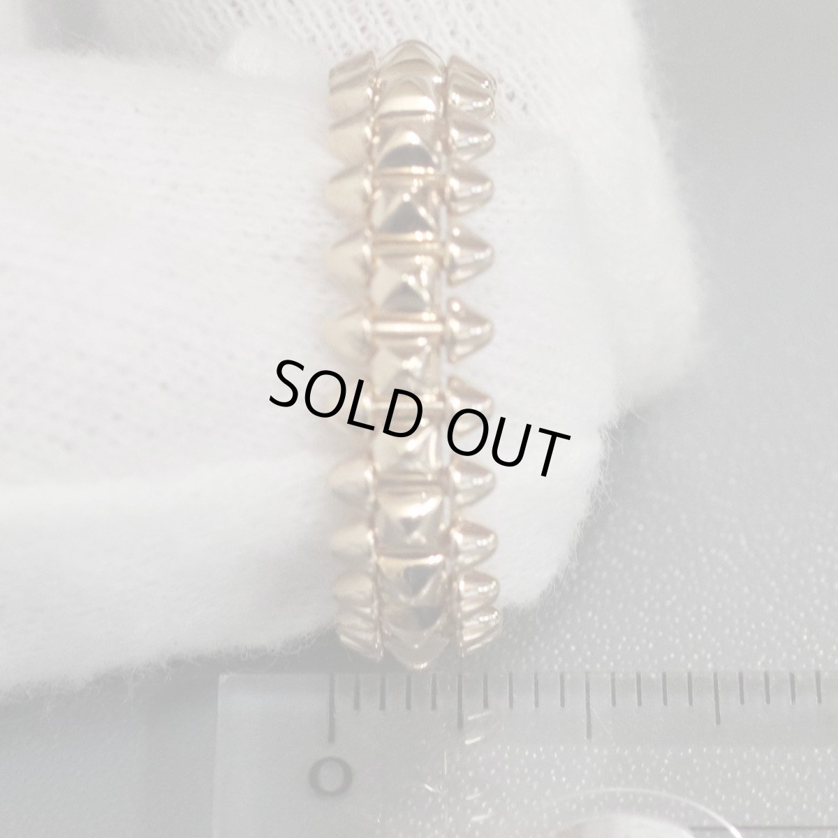 画像8: 750(PG)リング クラッシュドゥカルティエ SM 9.1g #15.5(#56)保証書 (8)