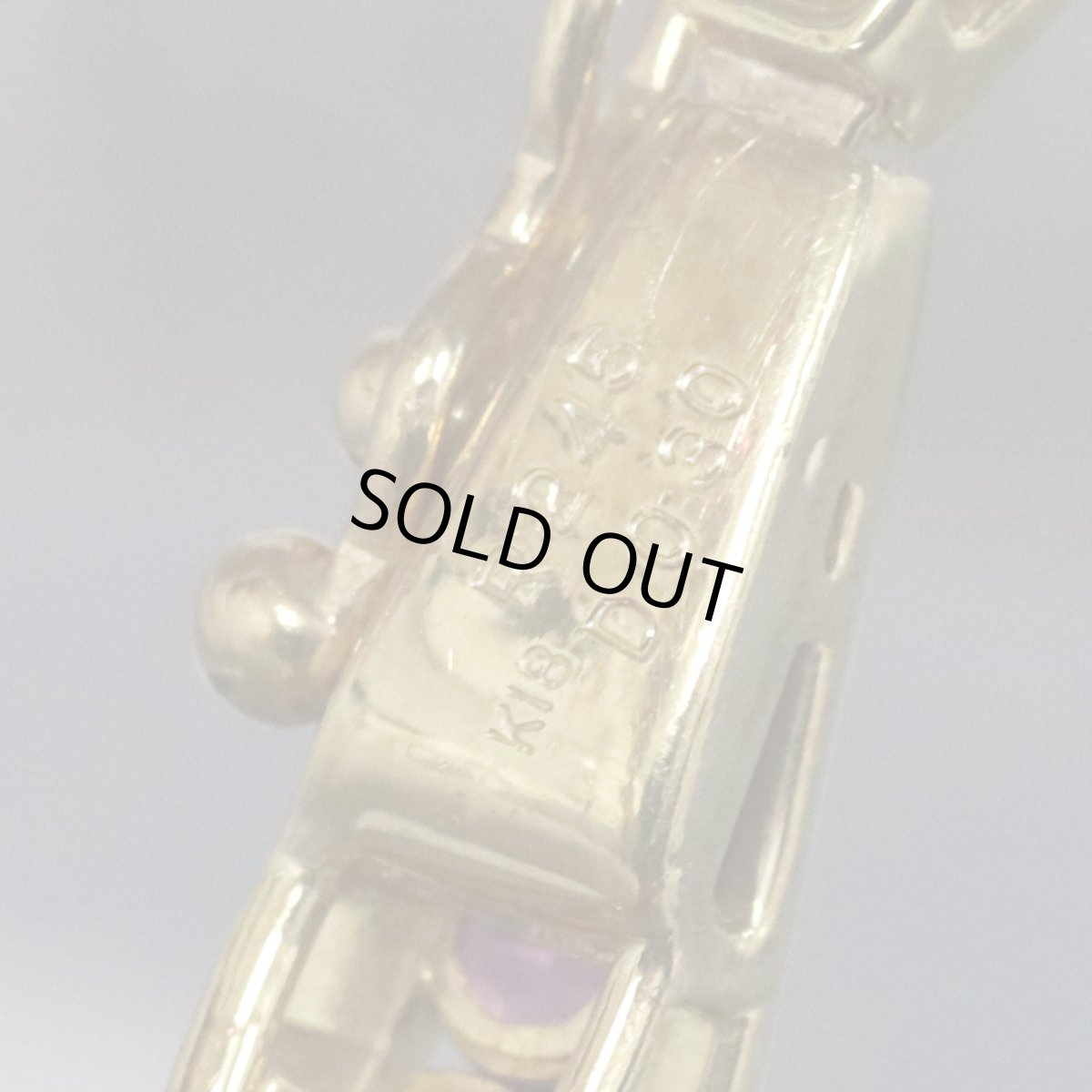 画像6: K18ルビーダイヤモンドブレスレット R2.45 D0.30 12.4g 17.5cm (6)