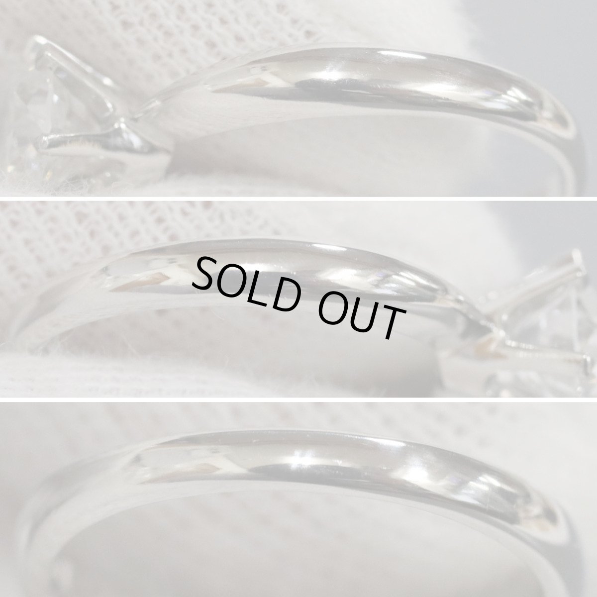 画像6: Pt900ダイヤモンドリング D1.104 4.2g #10 エンゲージリング 鑑定書 (6)