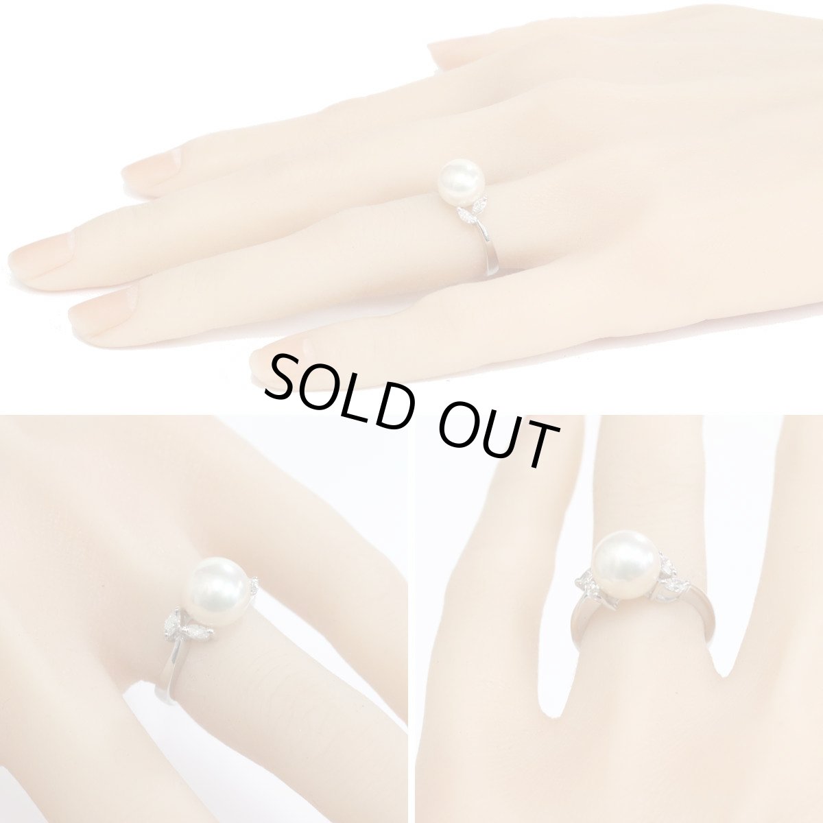 画像10: Pt900パールダイヤモンドリング D0.23 5.3g #10 (10)