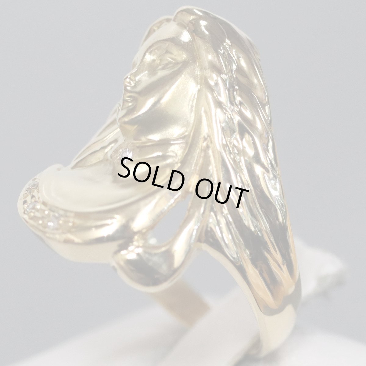 画像2: K18リング 5.9g #15 女性モチーフ (2)