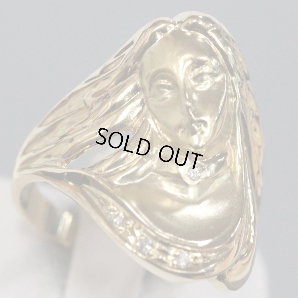 画像3: K18リング 5.9g #15 女性モチーフ (3)