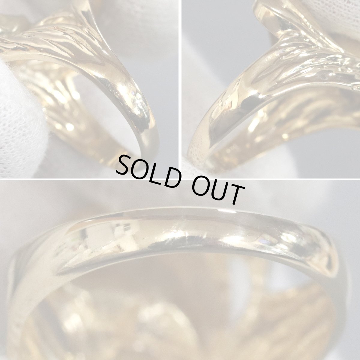 画像6: K18リング 5.9g #15 女性モチーフ (6)