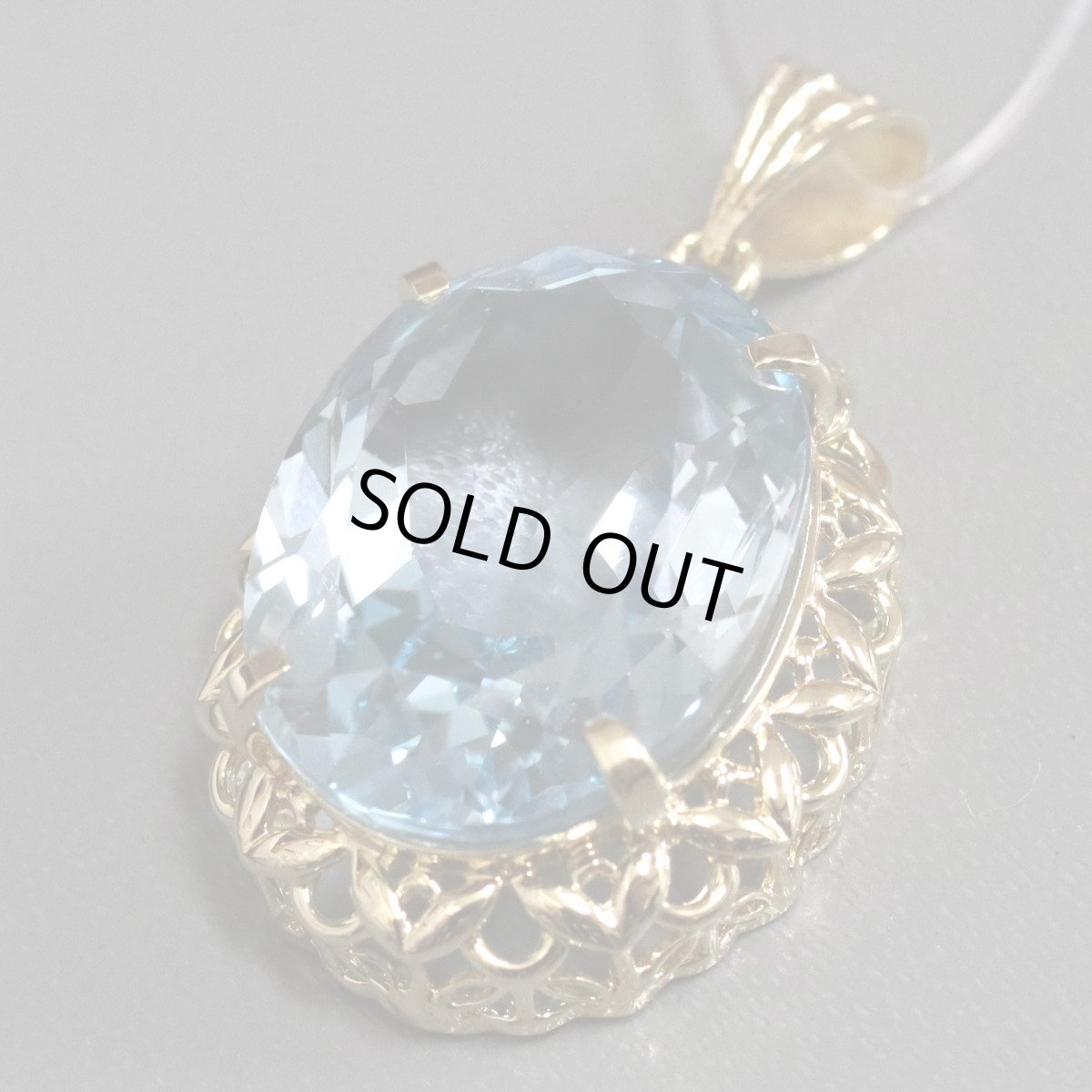 画像3: K18ブルートパーズペンダントトップ 8.5g (3)