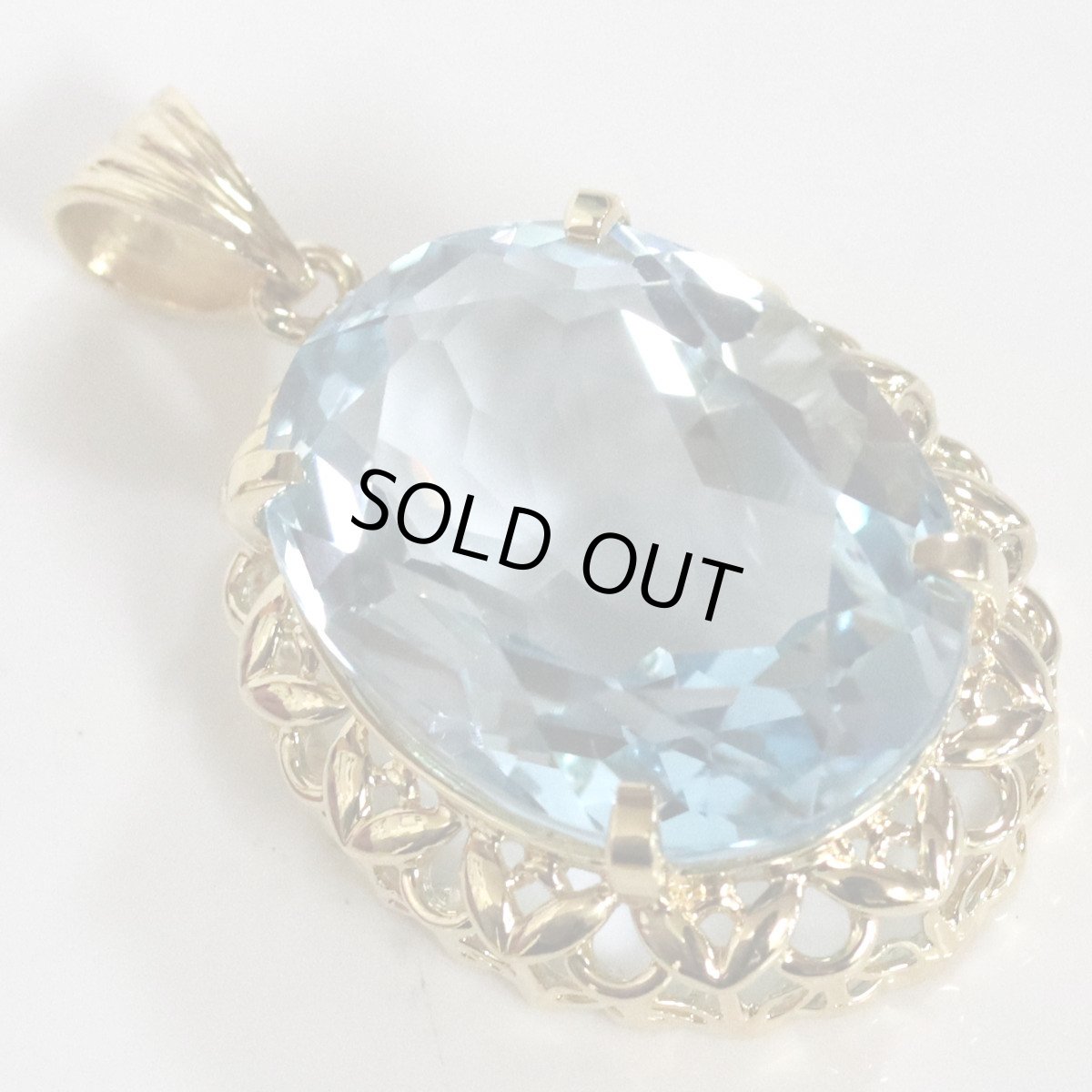 画像4: K18ブルートパーズペンダントトップ 8.5g (4)