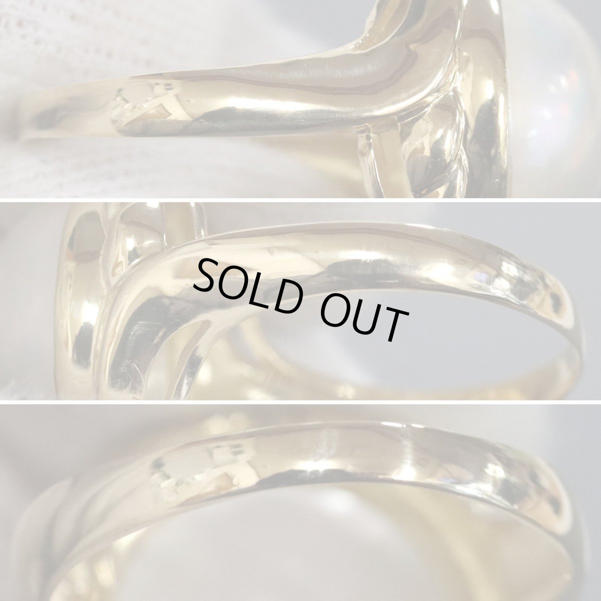 画像7: K18マベパールダイヤモンドリング D0.06 8.2g #16 (7)