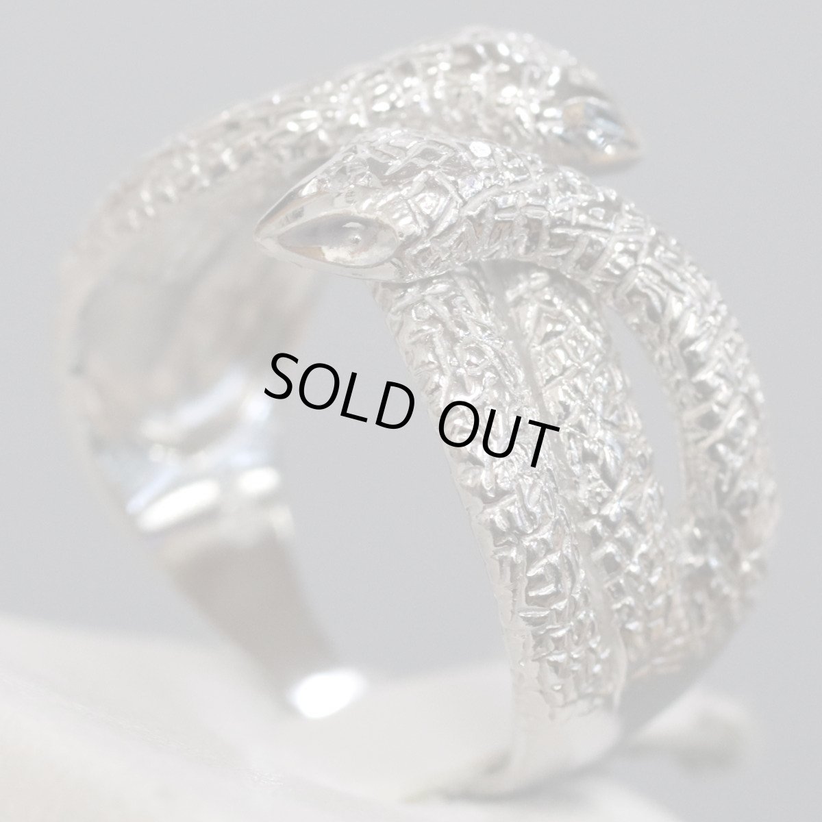 画像2: Pt900リング 0.01 10.4g #16 蛇モチーフ (2)