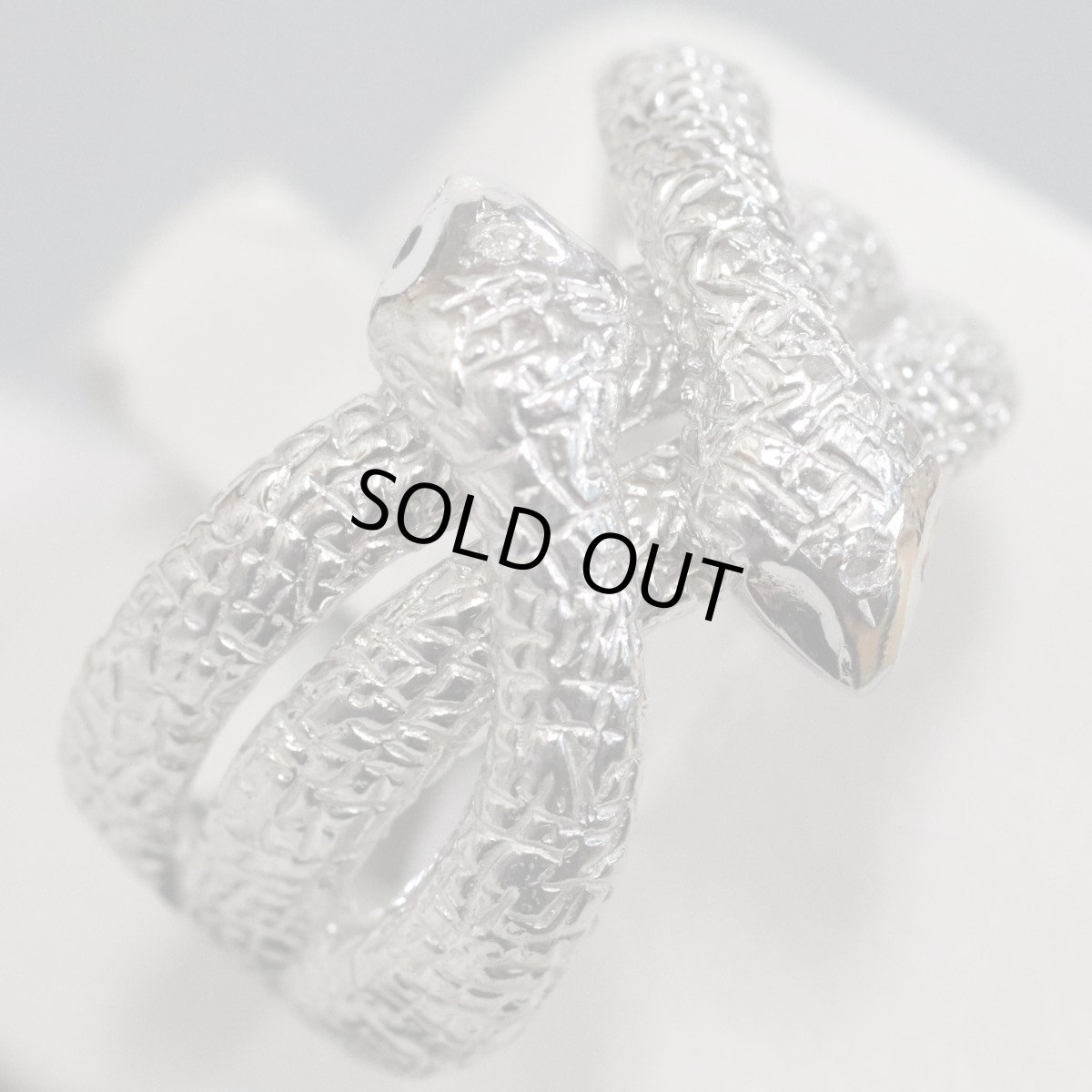 画像3: Pt900リング 0.01 10.4g #16 蛇モチーフ (3)