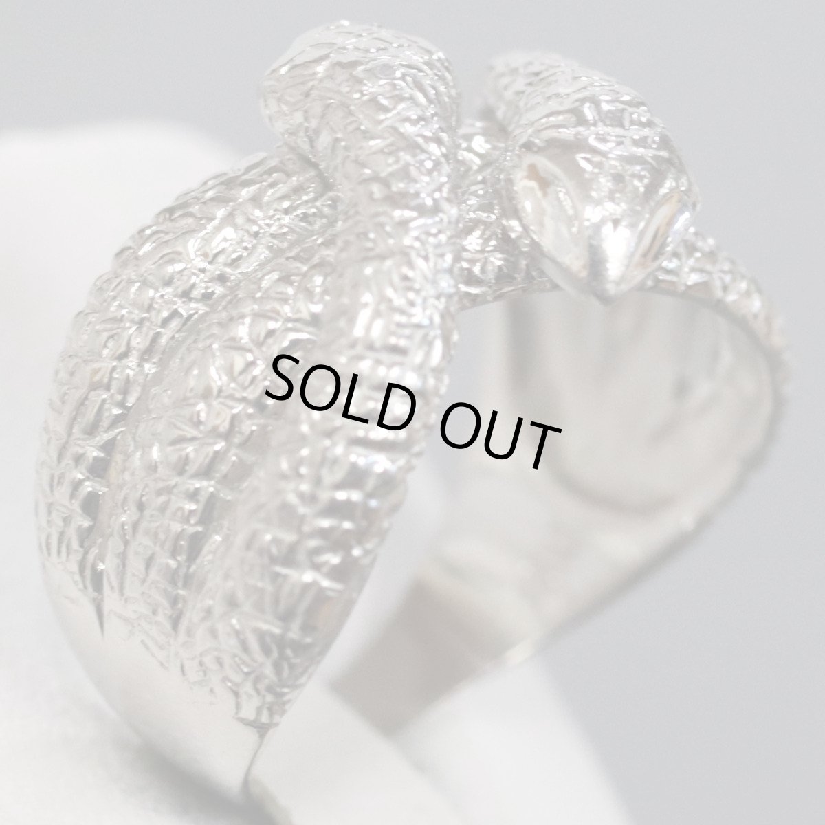 画像4: Pt900リング 0.01 10.4g #16 蛇モチーフ (4)