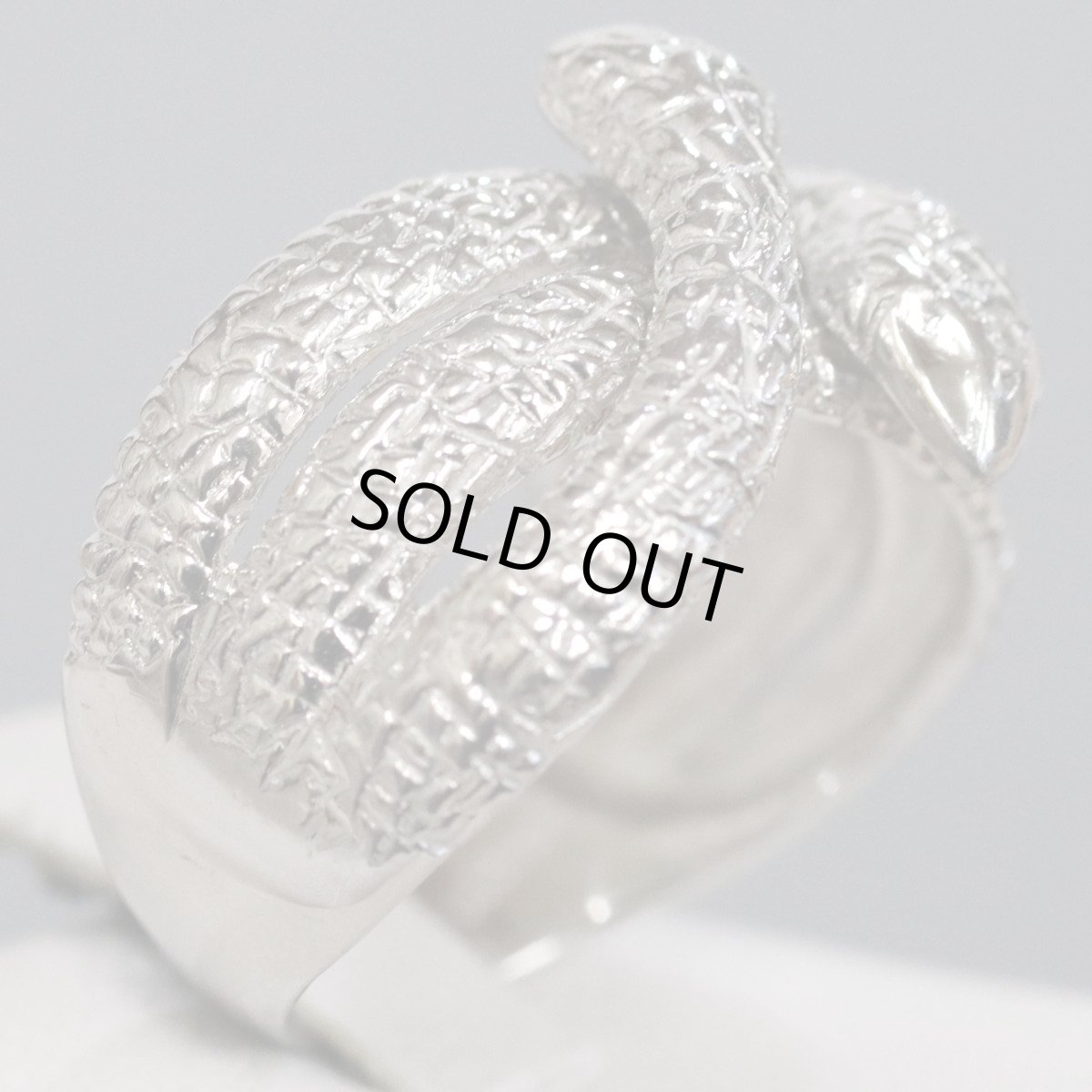 画像5: Pt900リング 0.01 10.4g #16 蛇モチーフ (5)