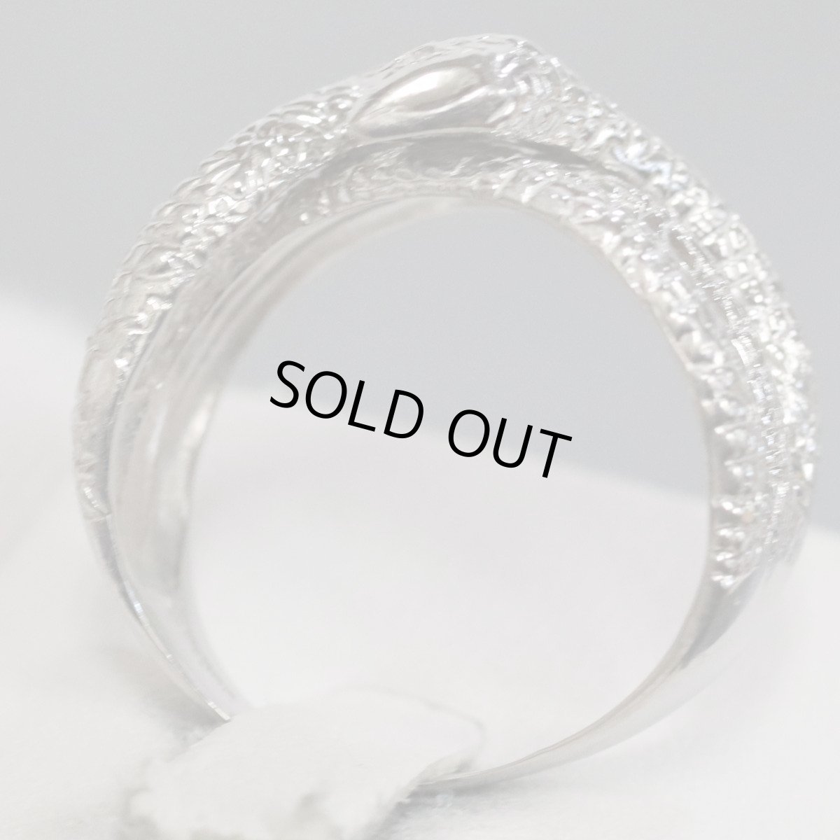 画像6: Pt900リング 0.01 10.4g #16 蛇モチーフ (6)