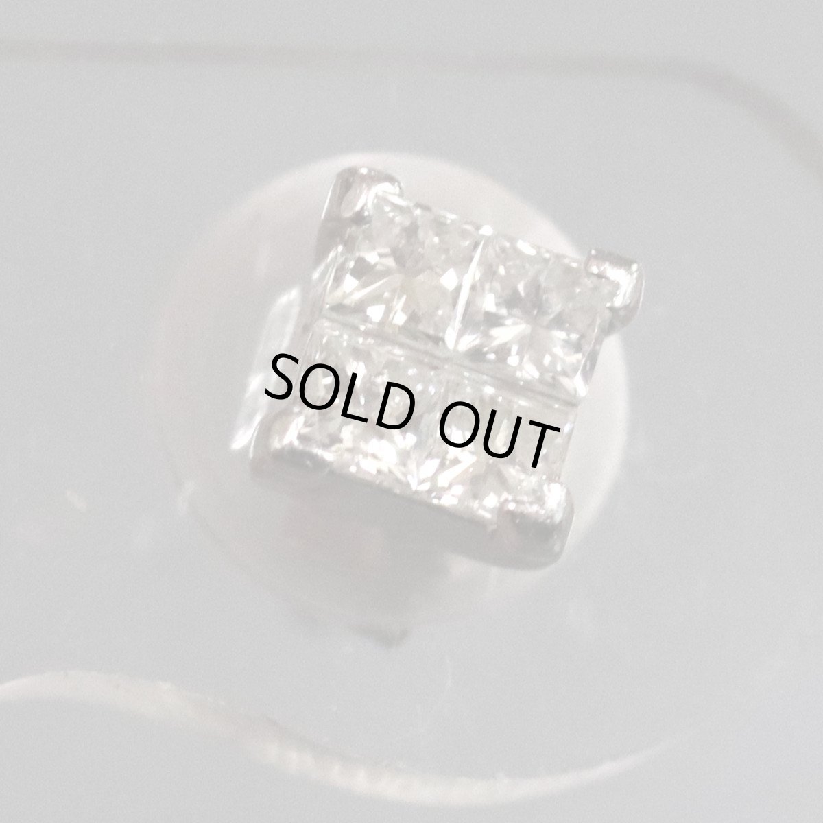 画像4: Pt900/K14WGダイヤモンドピアス D0.14×2 0.9g (4)