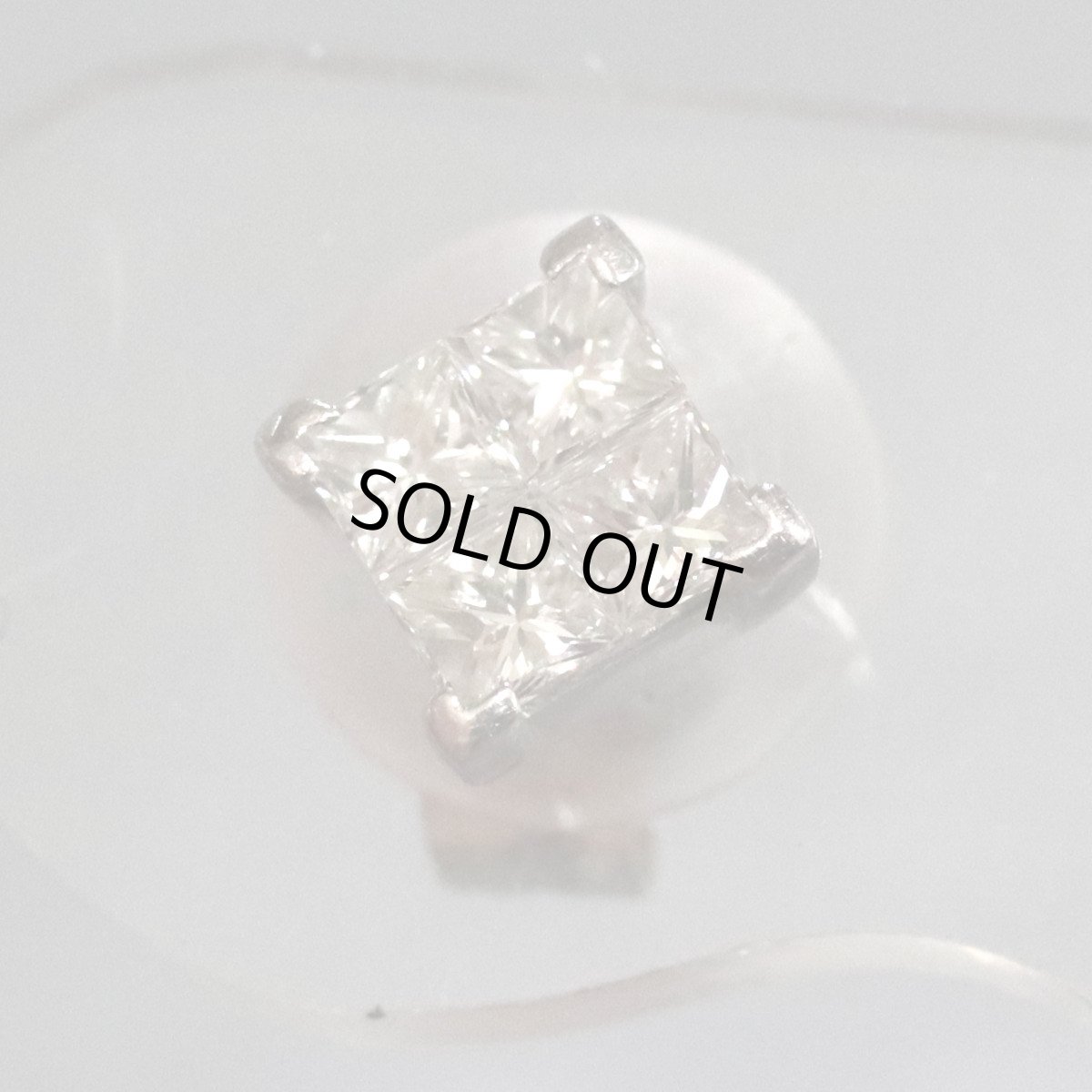 画像5: Pt900/K14WGダイヤモンドピアス D0.14×2 0.9g (5)