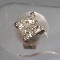 画像5: Pt900/K14WGダイヤモンドピアス D0.14×2 0.9g (5)