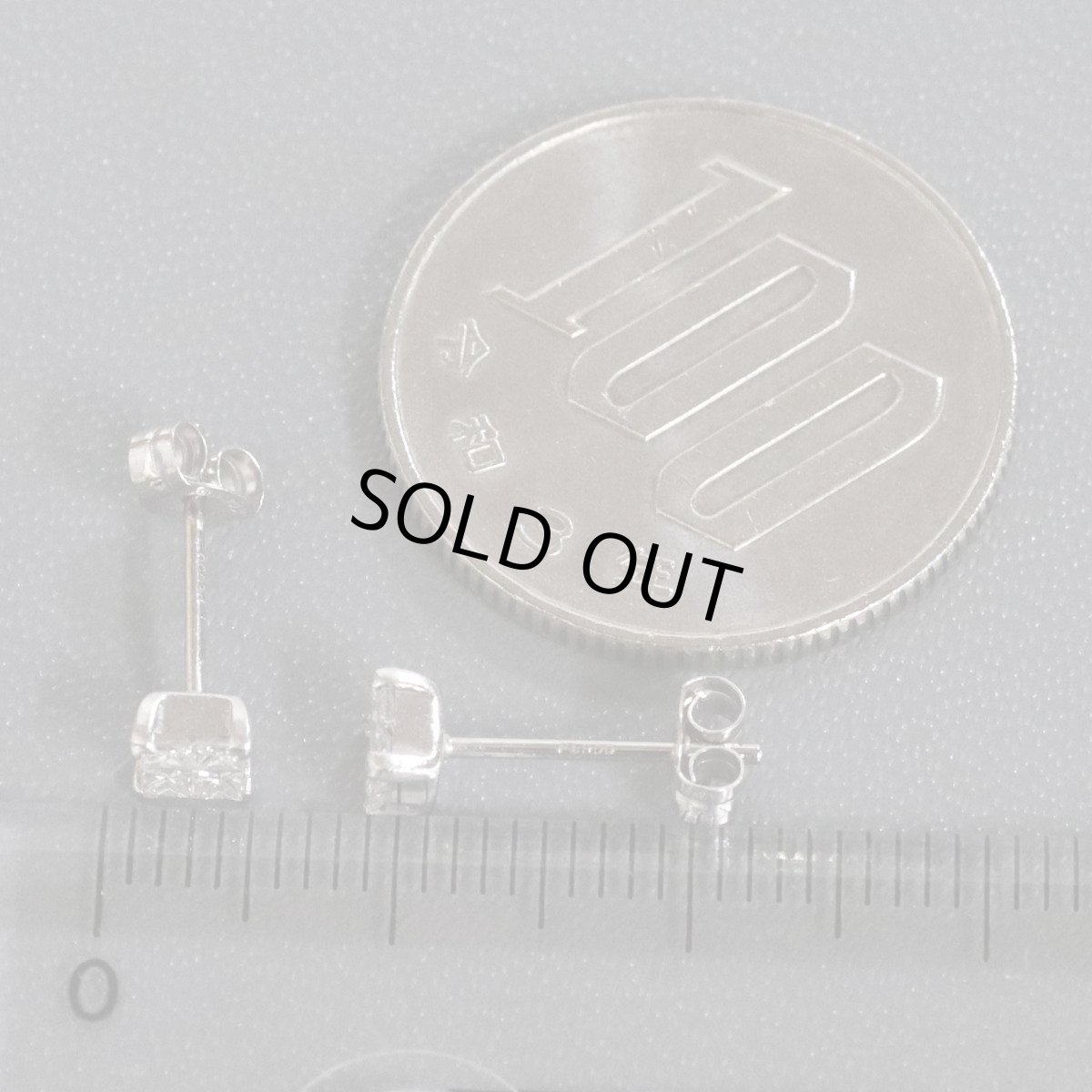 画像9: Pt900/K14WGダイヤモンドピアス D0.14×2 0.9g (9)