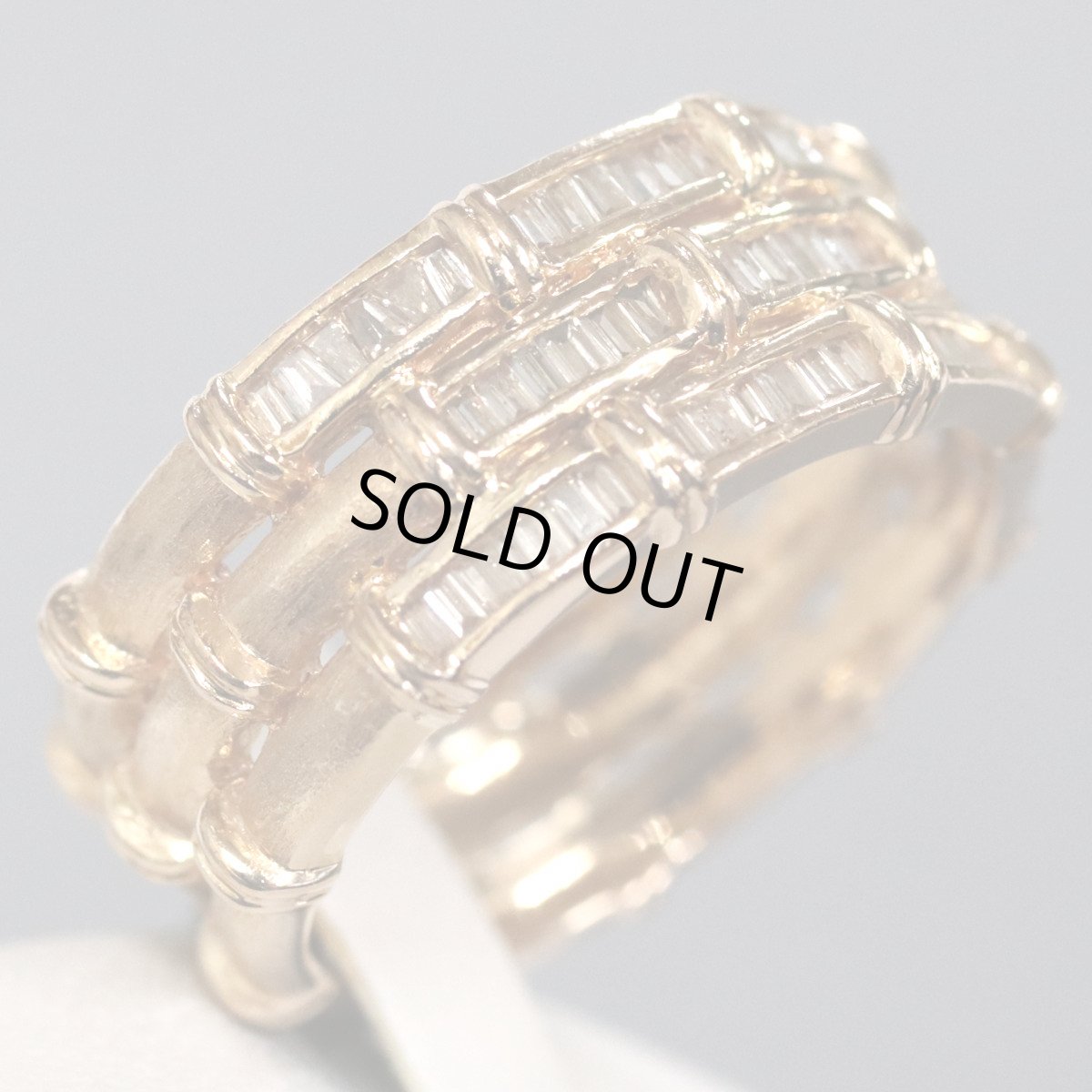 画像3: K18ダイヤモンドリング D0.50 6.8g #17 ピンクゴールド (3)